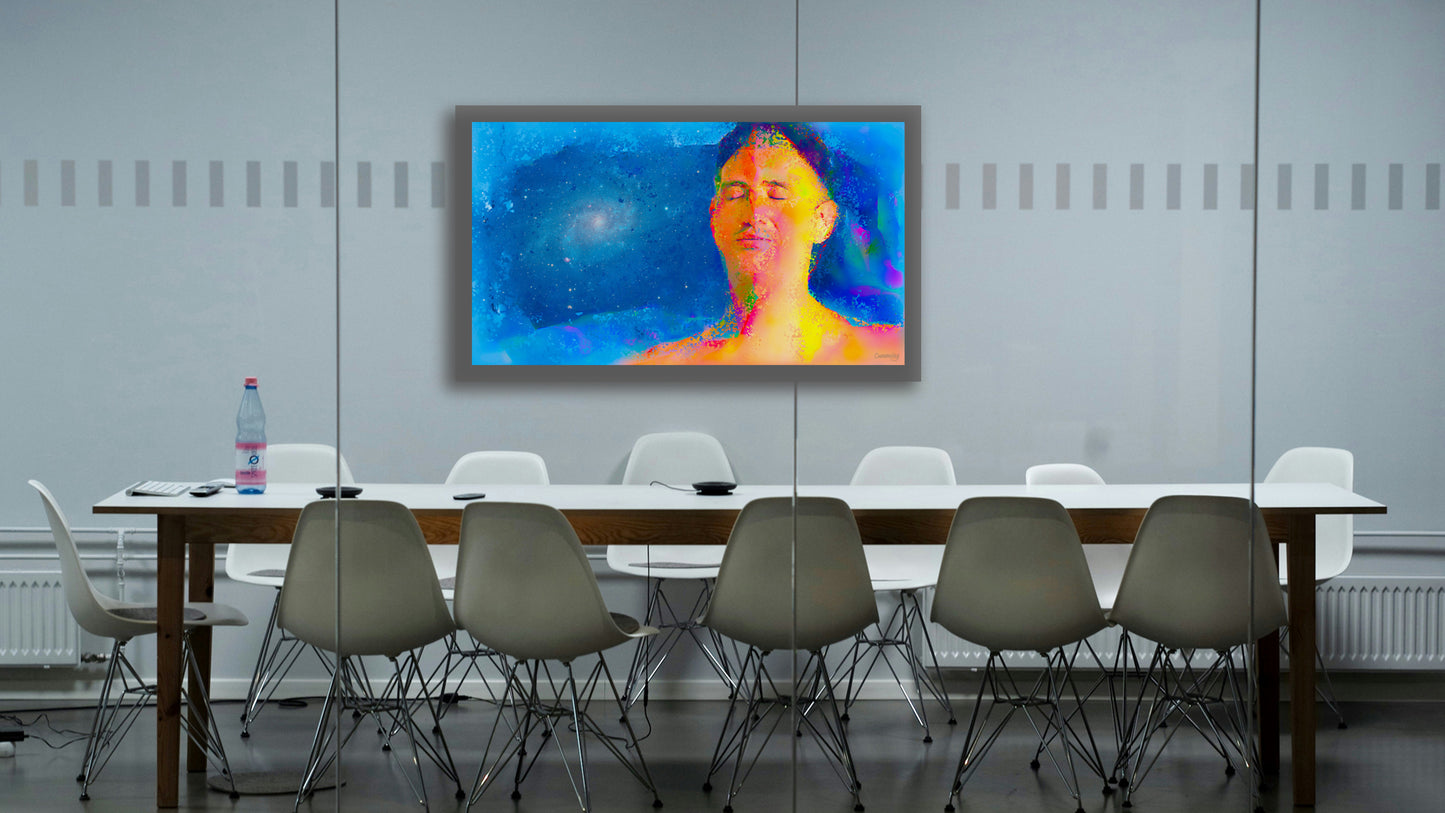 Therapy art print detail 'Accept' (digital painting, Tim Cumming)