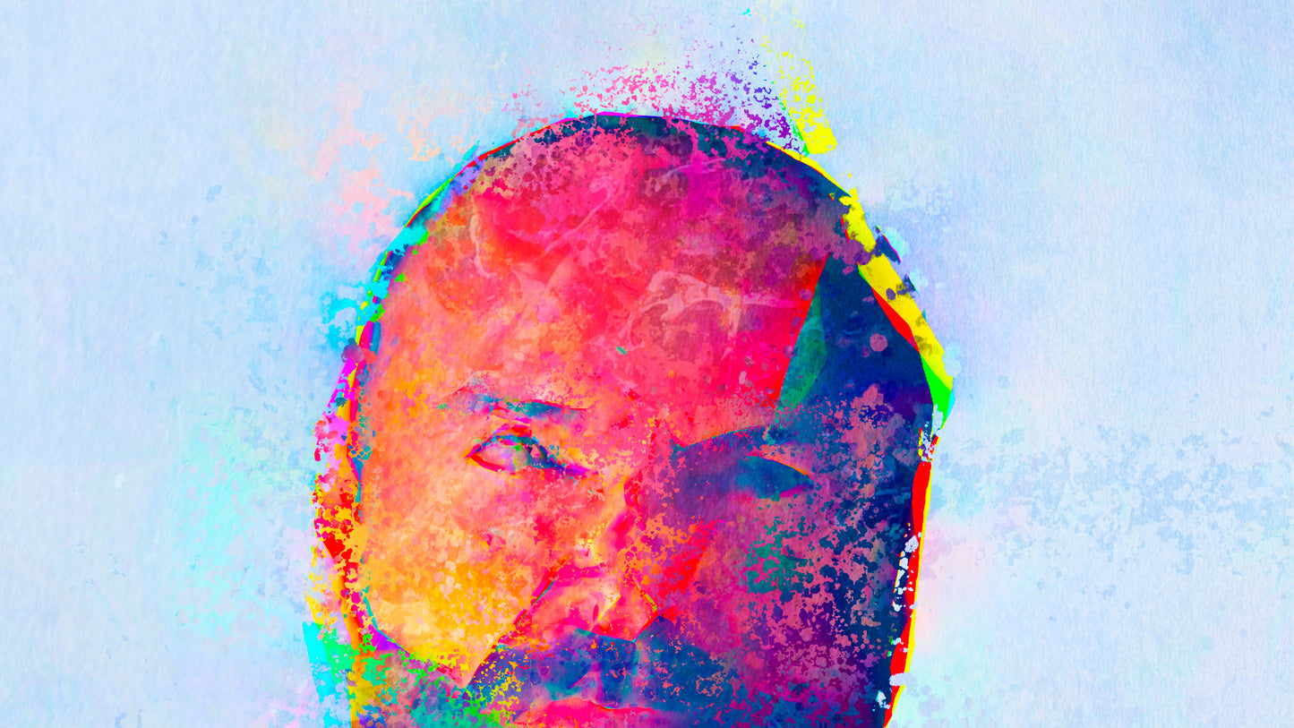 Therapy art print detail 'Accuse' (digital painting, Tim Cumming)