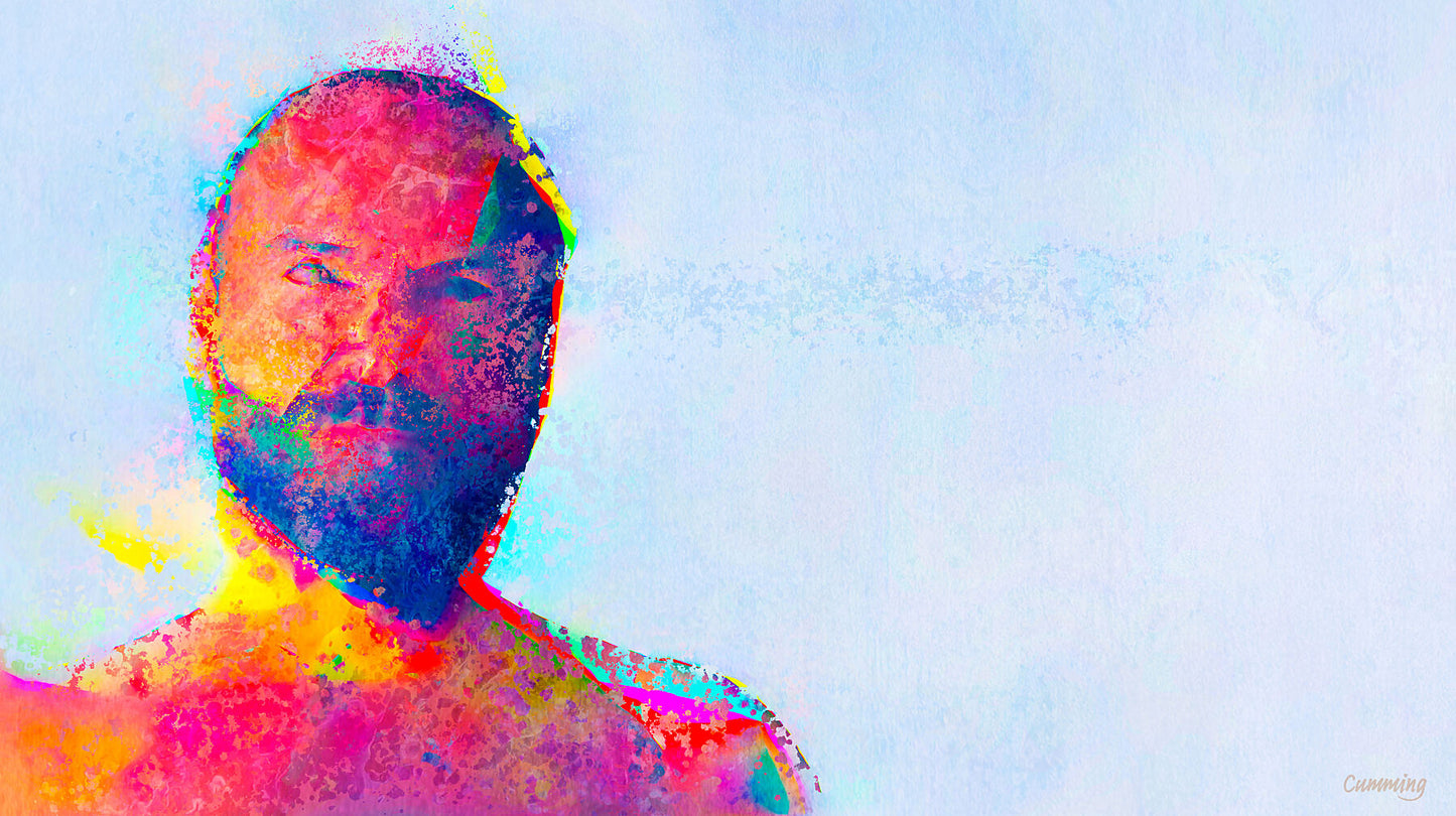 Therapy art print 'Accuse' (digital painting, Tim Cumming)