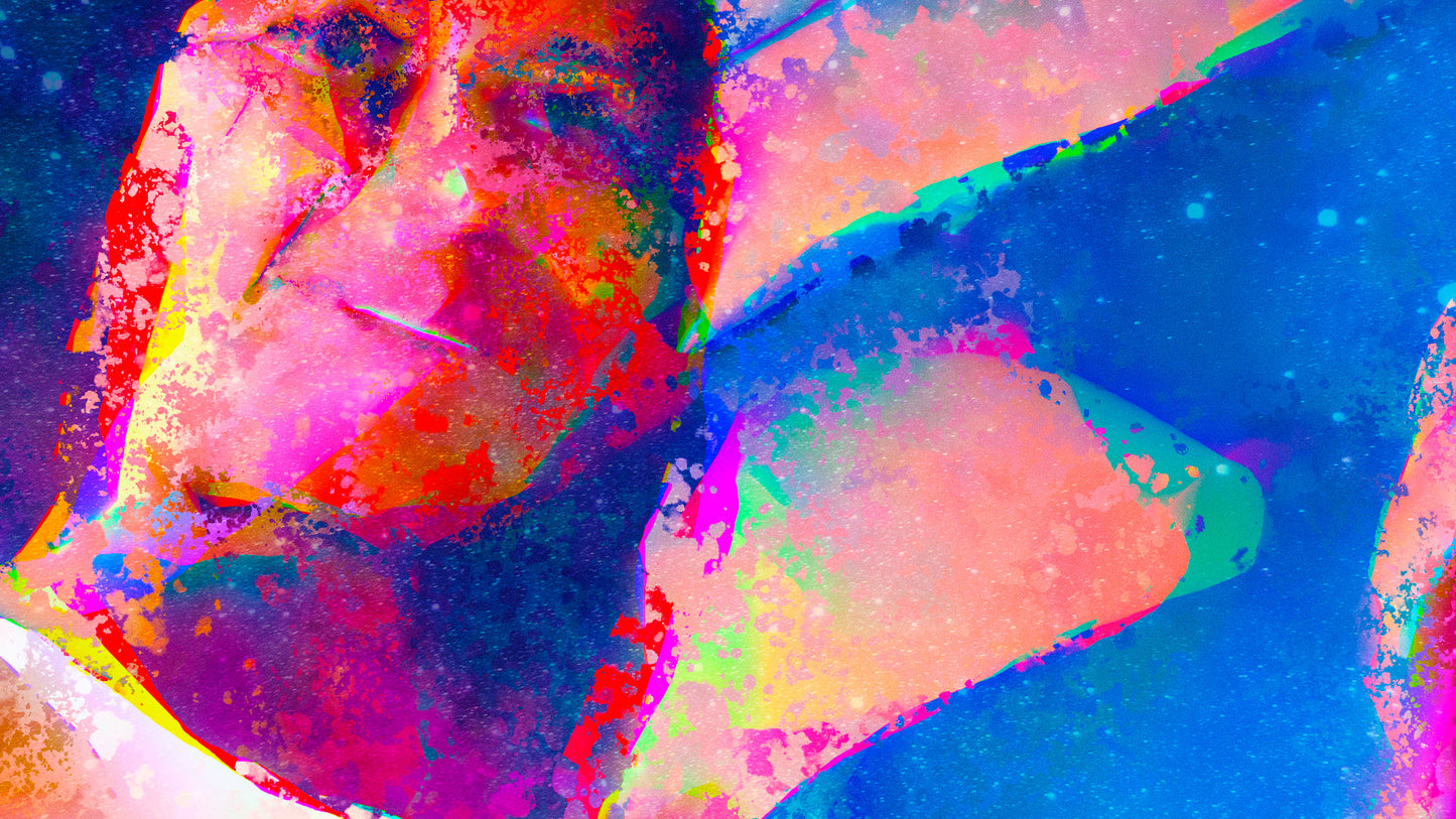 Therapy art print detail 'Agree' (digital painting, Tim Cumming)