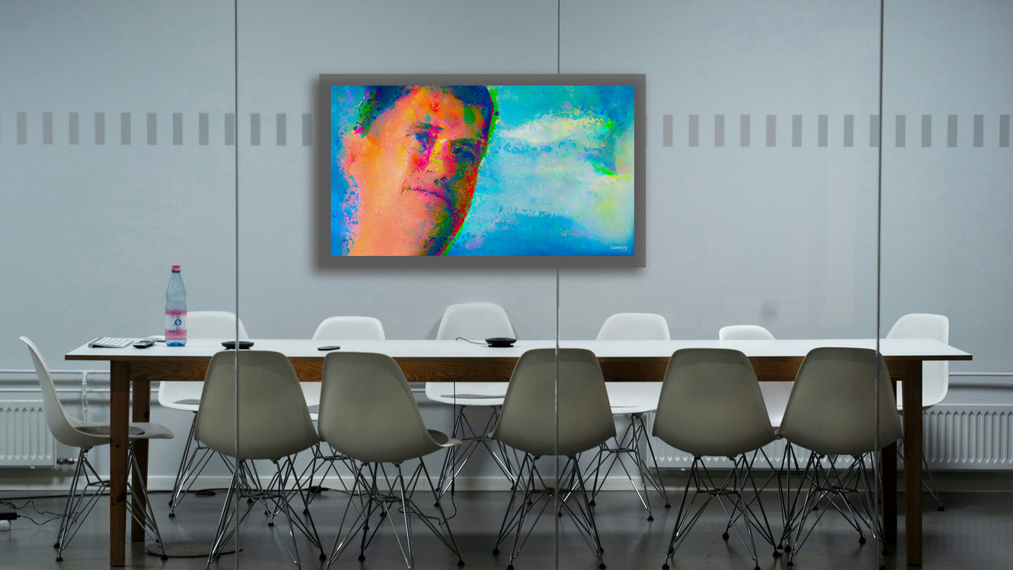 Therapy art print detail 'Appreciate' (digital painting, Tim Cumming)