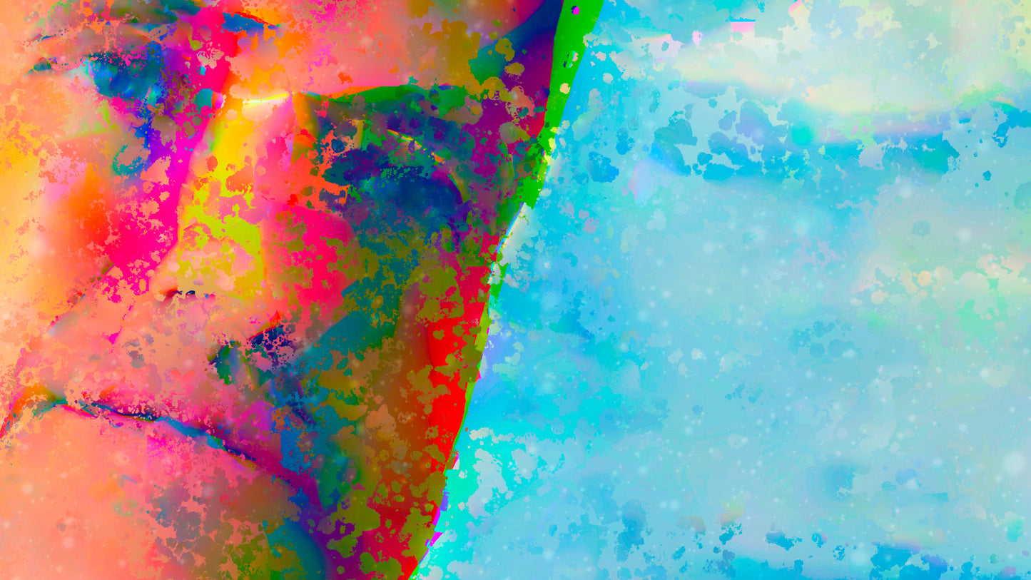 Therapy art print detail 'Appreciate' (digital painting, Tim Cumming)