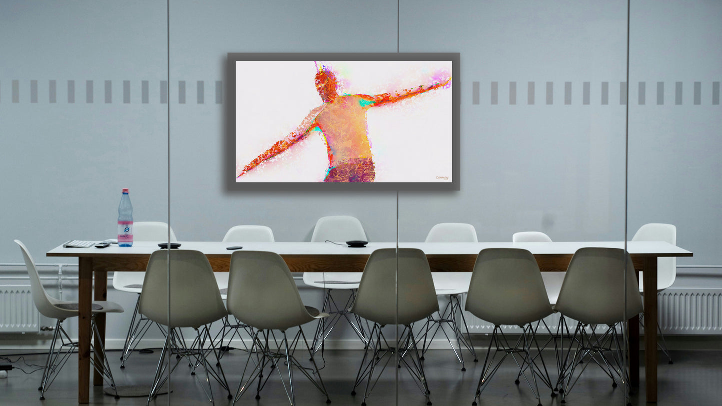 Therapy art print detail 'Balance' (digital painting, Tim Cumming)