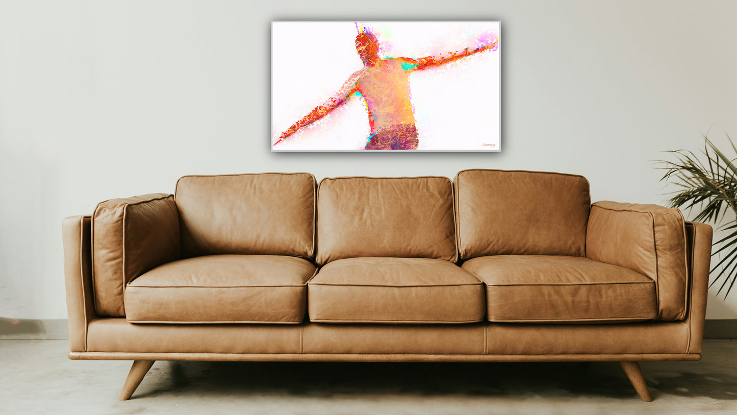 Therapy art print detail 'Balance' (digital painting, Tim Cumming)