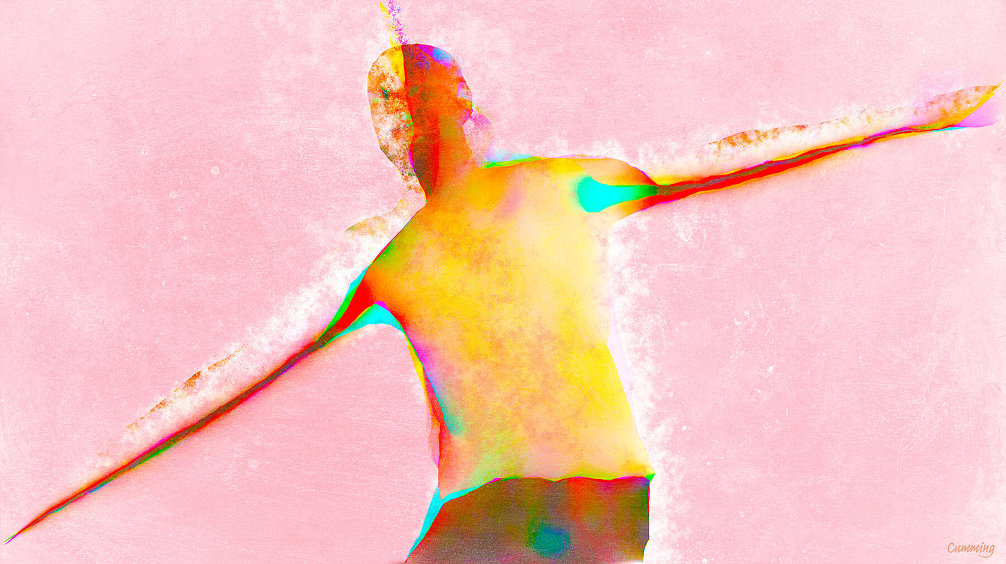 Therapy art print 'Balancing' (digital painting, Tim Cumming)