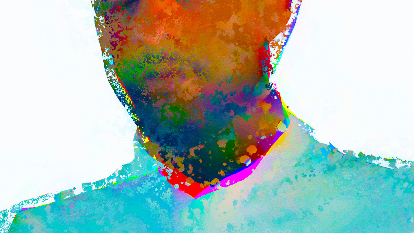 Therapy art print detail 'Compose' (digital painting, Tim Cumming)