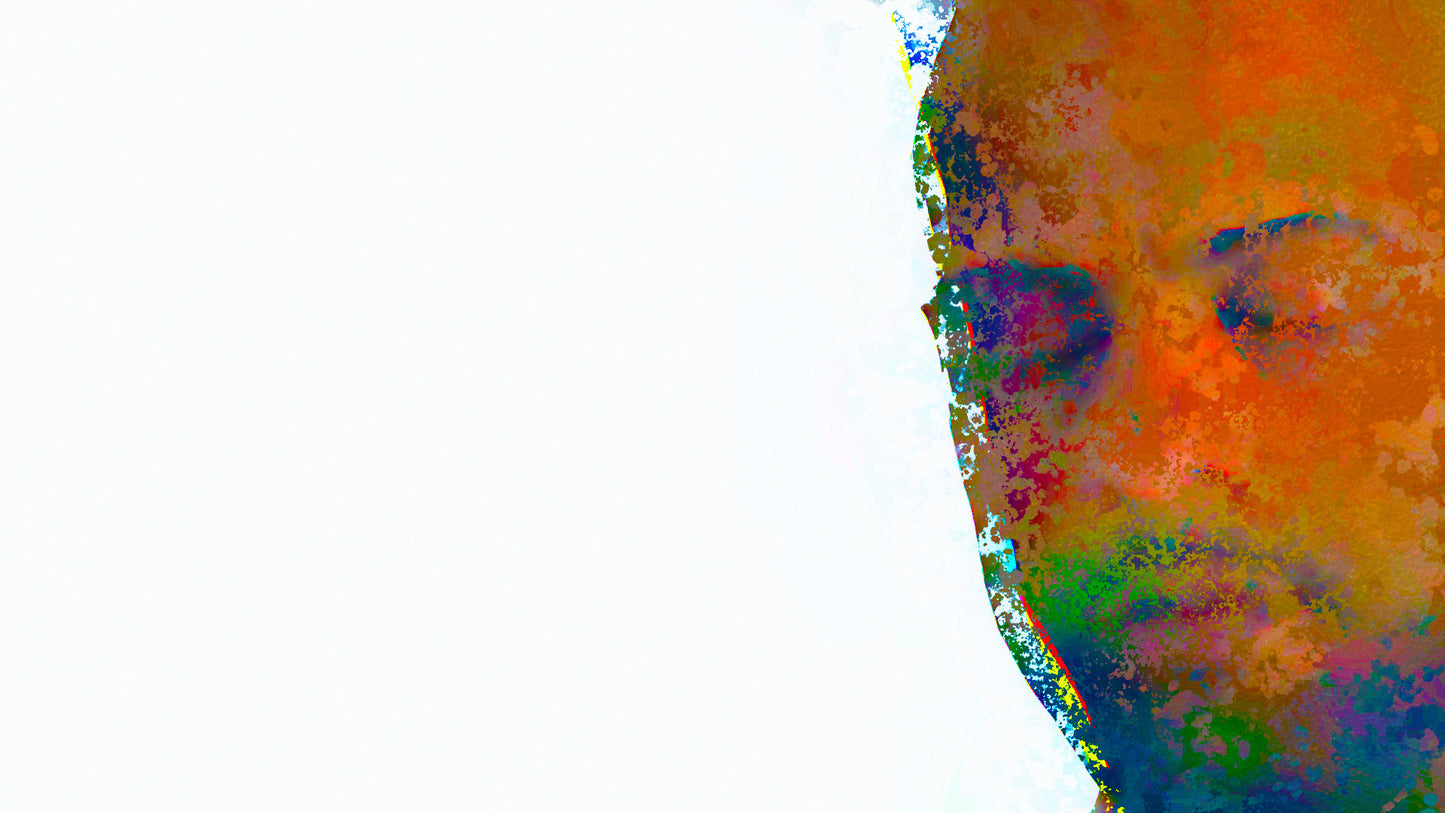 Therapy art print detail 'Compose' (digital painting, Tim Cumming)