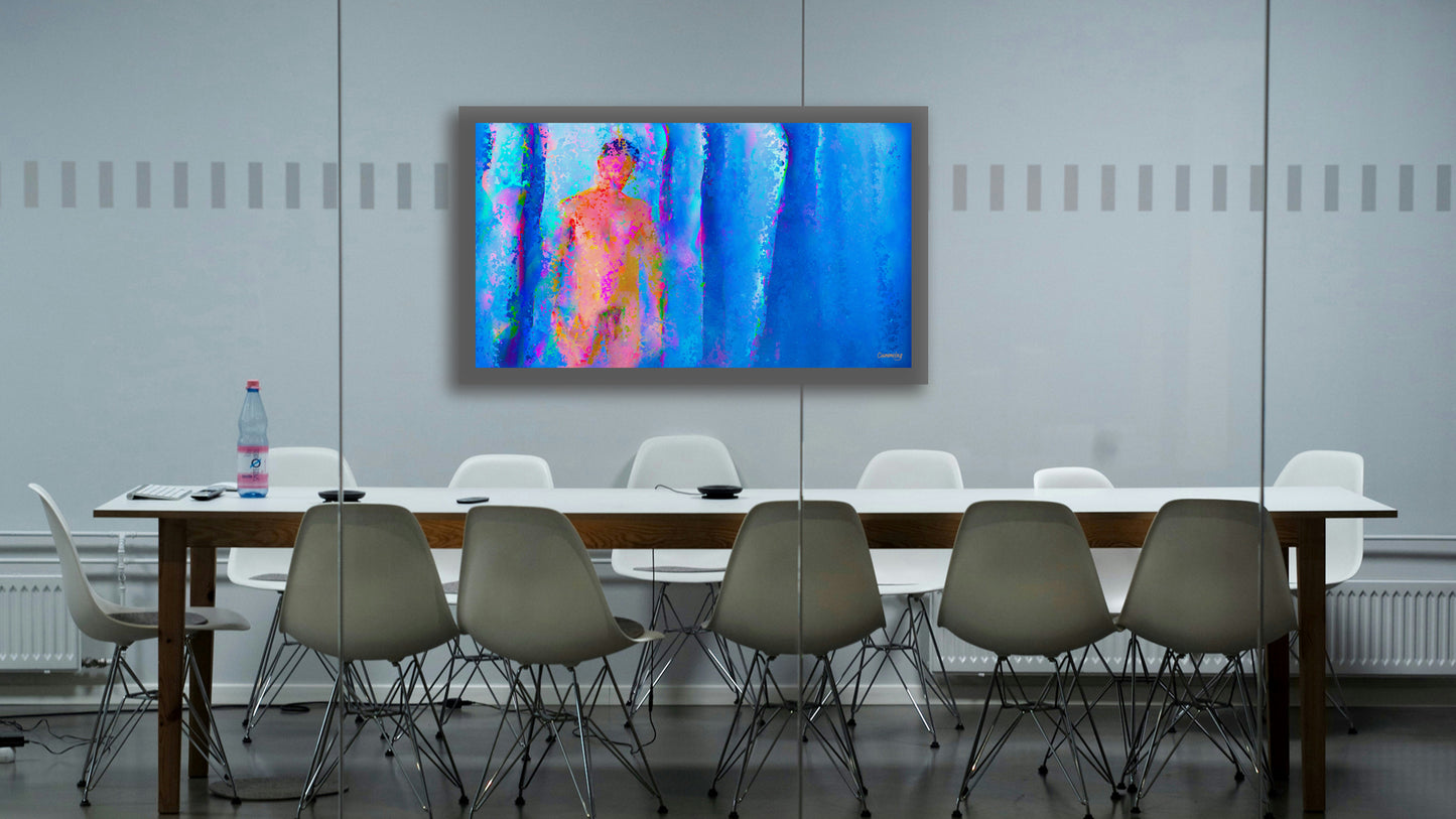 Therapy art print detail 'Consider' (digital painting, Tim Cumming)