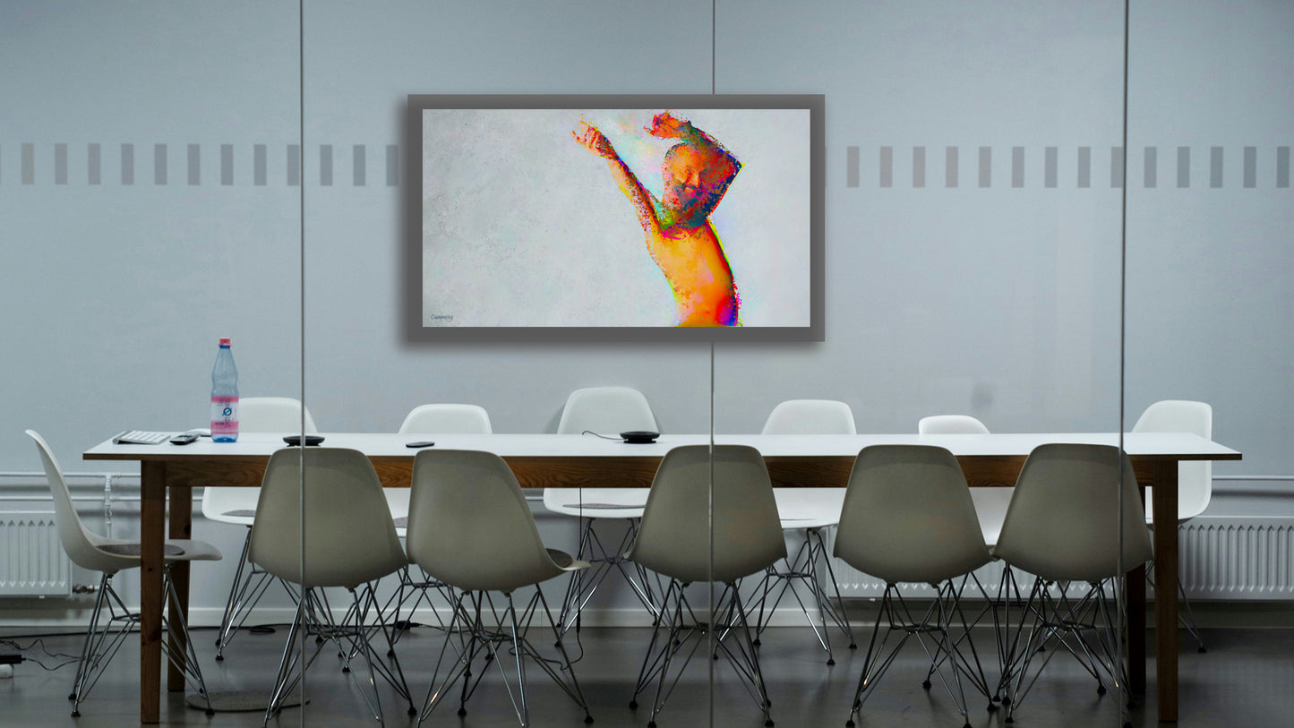 Therapy art print detail 'Dance' (digital painting, Tim Cumming)