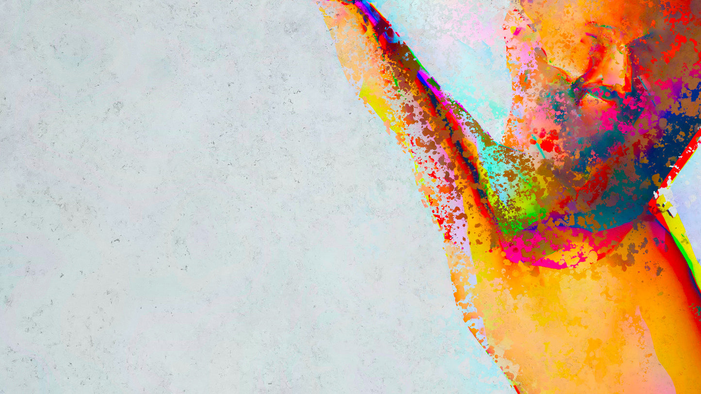 Therapy art print detail 'Dance' (digital painting, Tim Cumming)