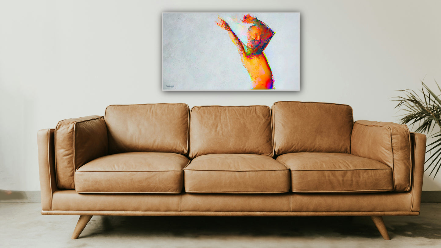 Therapy art print detail 'Dance' (digital painting, Tim Cumming)