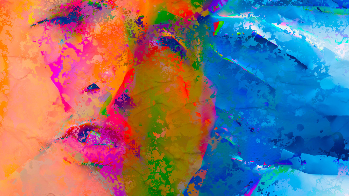 Therapy art print detail 'Dissent' (digital painting, Tim Cumming)