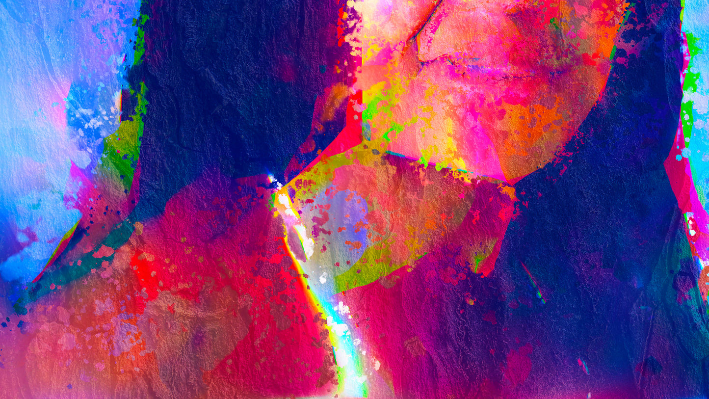 Therapy art print detail 'Elate' (digital painting, Tim Cumming)