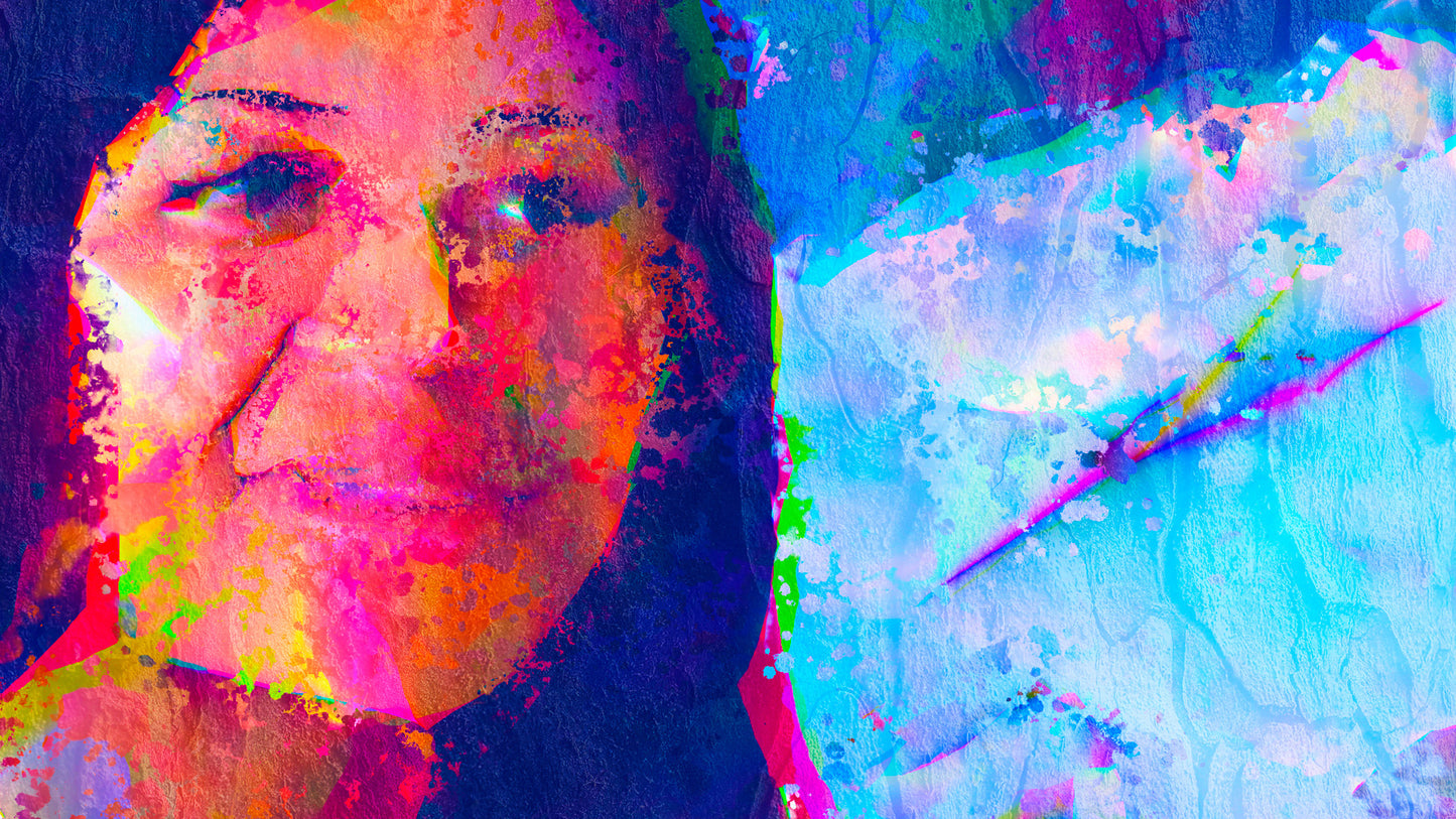 Therapy art print detail 'Elate' (digital painting, Tim Cumming)