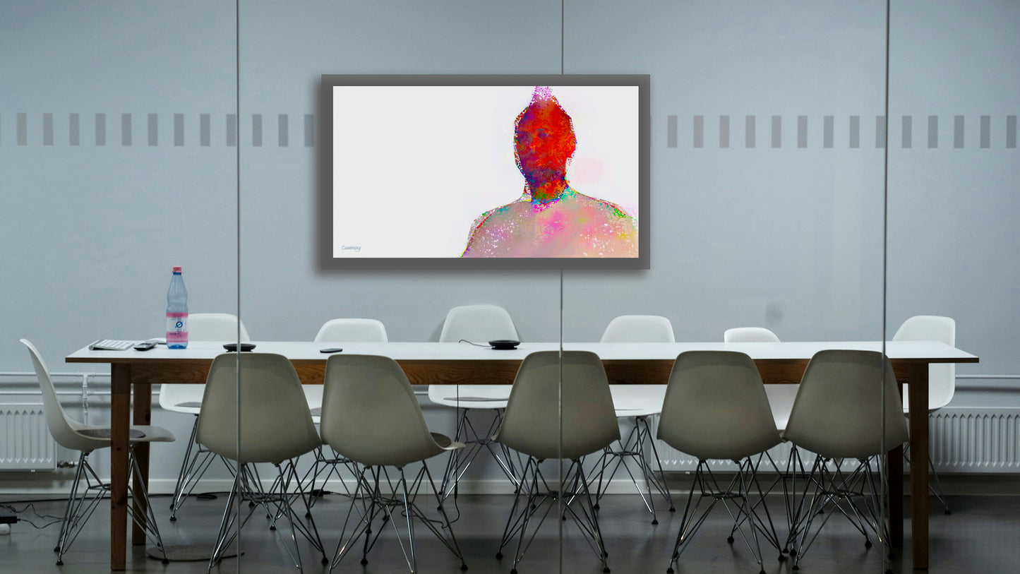 Therapy art print detail 'Endear' (digital painting, Tim Cumming)