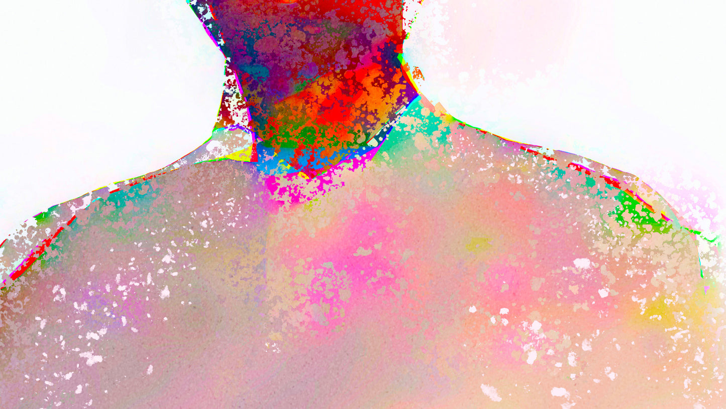 Therapy art print detail 'Endear' (digital painting, Tim Cumming)