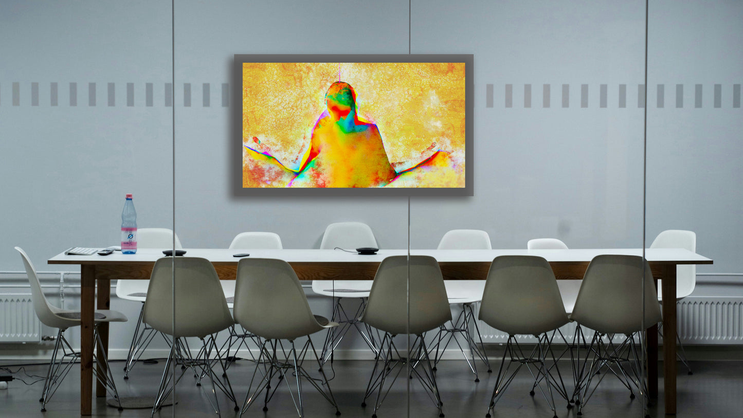 Therapy art print detail 'Energy of Above' (digital painting, Tim Cumming)