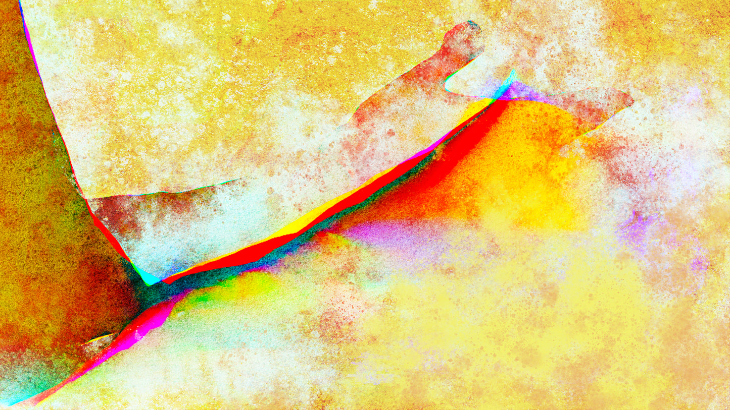 Therapy art print detail 'Energy of Above' (digital painting, Tim Cumming)