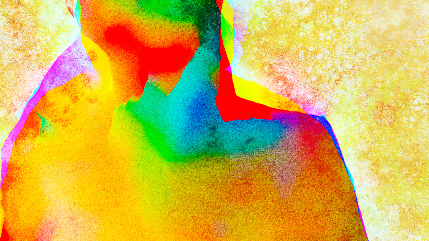 Therapy art print detail 'Energy of Above' (digital painting, Tim Cumming)