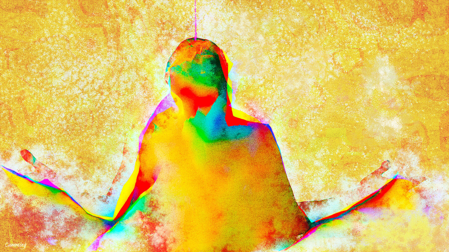 Therapy art print 'Energy of Above' (digital painting, Tim Cumming)