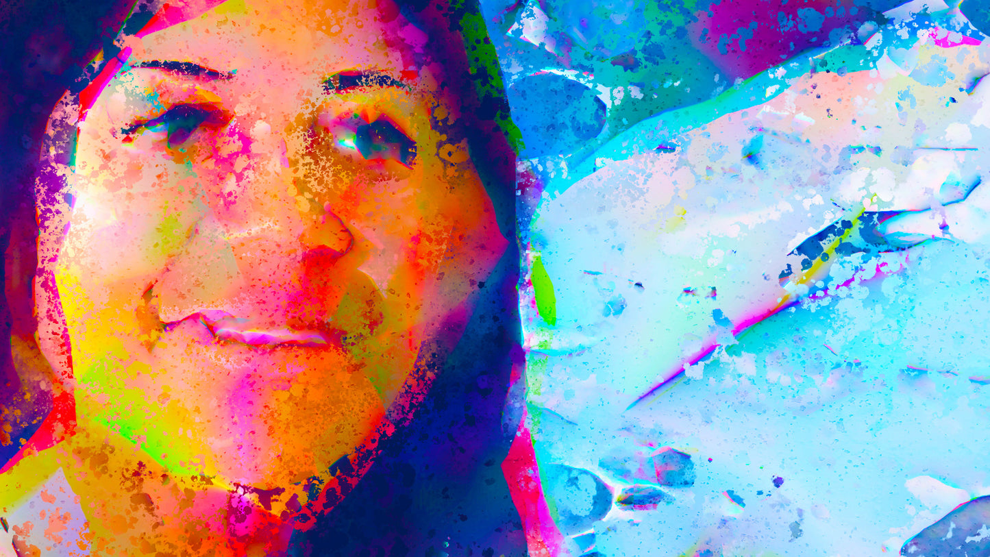 Therapy art print detail 'Engage' (digital painting, Tim Cumming)