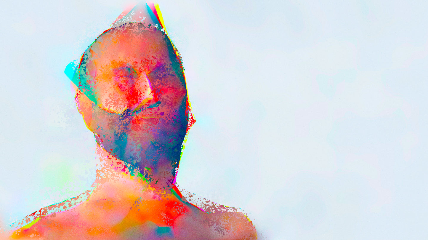 Therapy art print 'Enjoy' (digital painting, Tim Cumming)