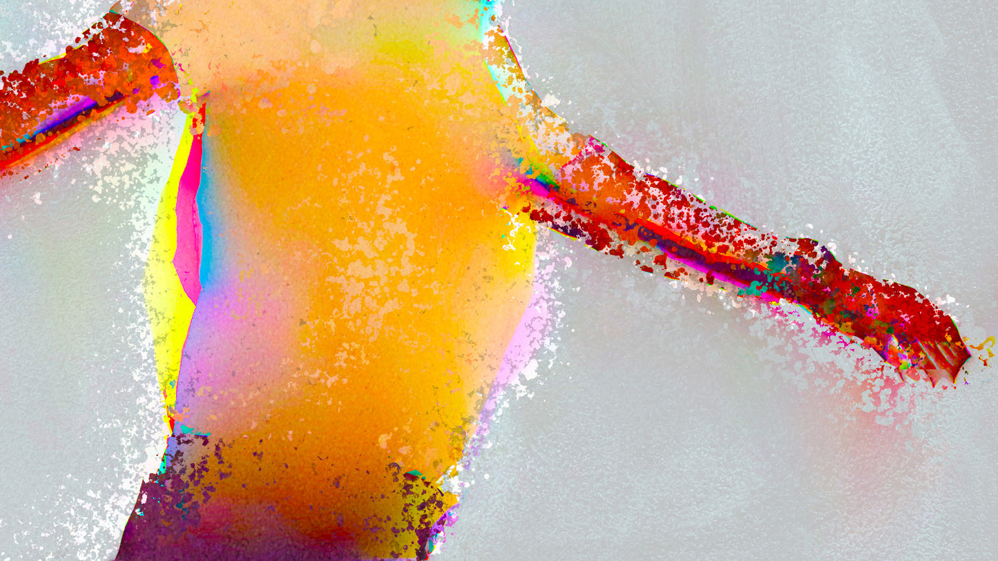Therapy art print detail 'Escape' (digital painting, Tim Cumming)