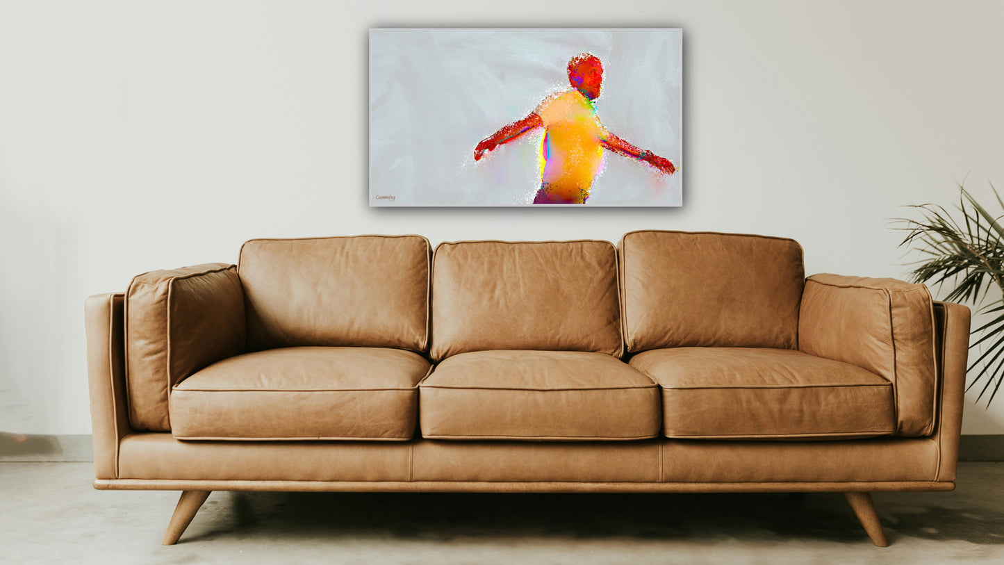 Therapy art print detail 'Escape' (digital painting, Tim Cumming)