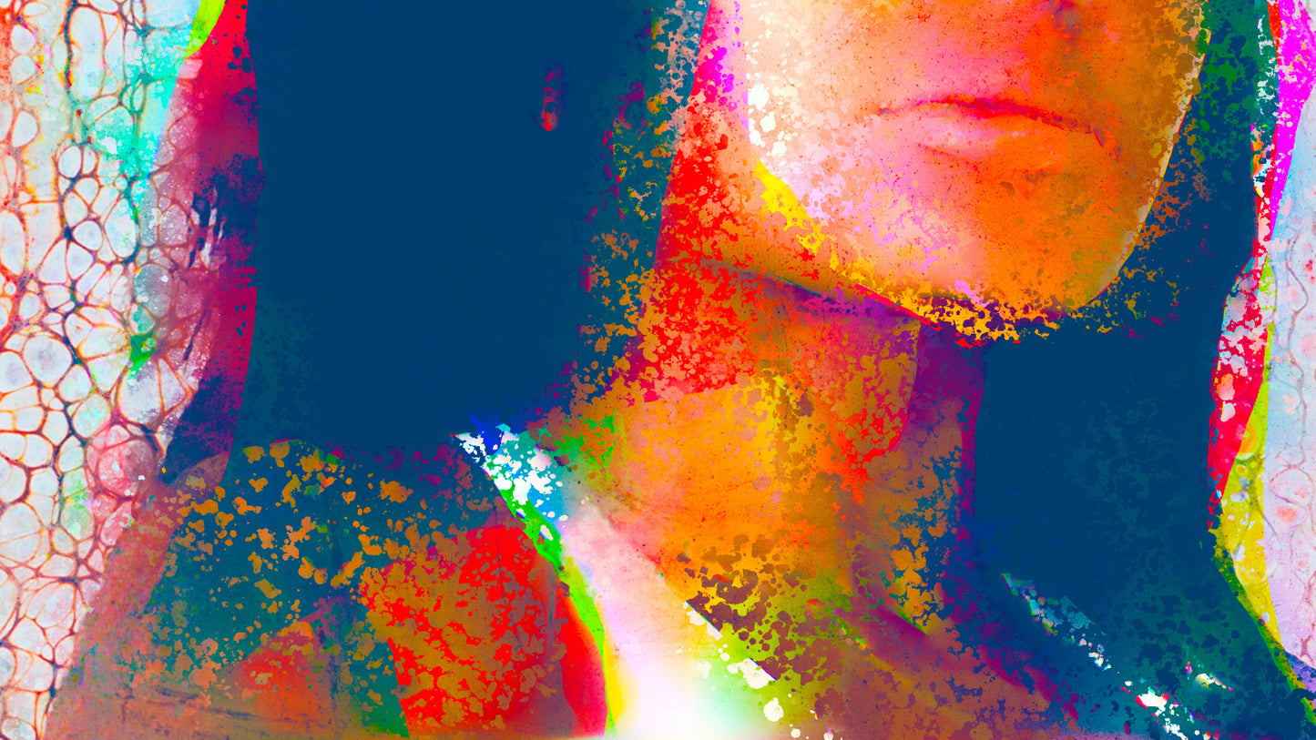 Therapy art print detail 'Evaluate' (digital painting, Tim Cumming)