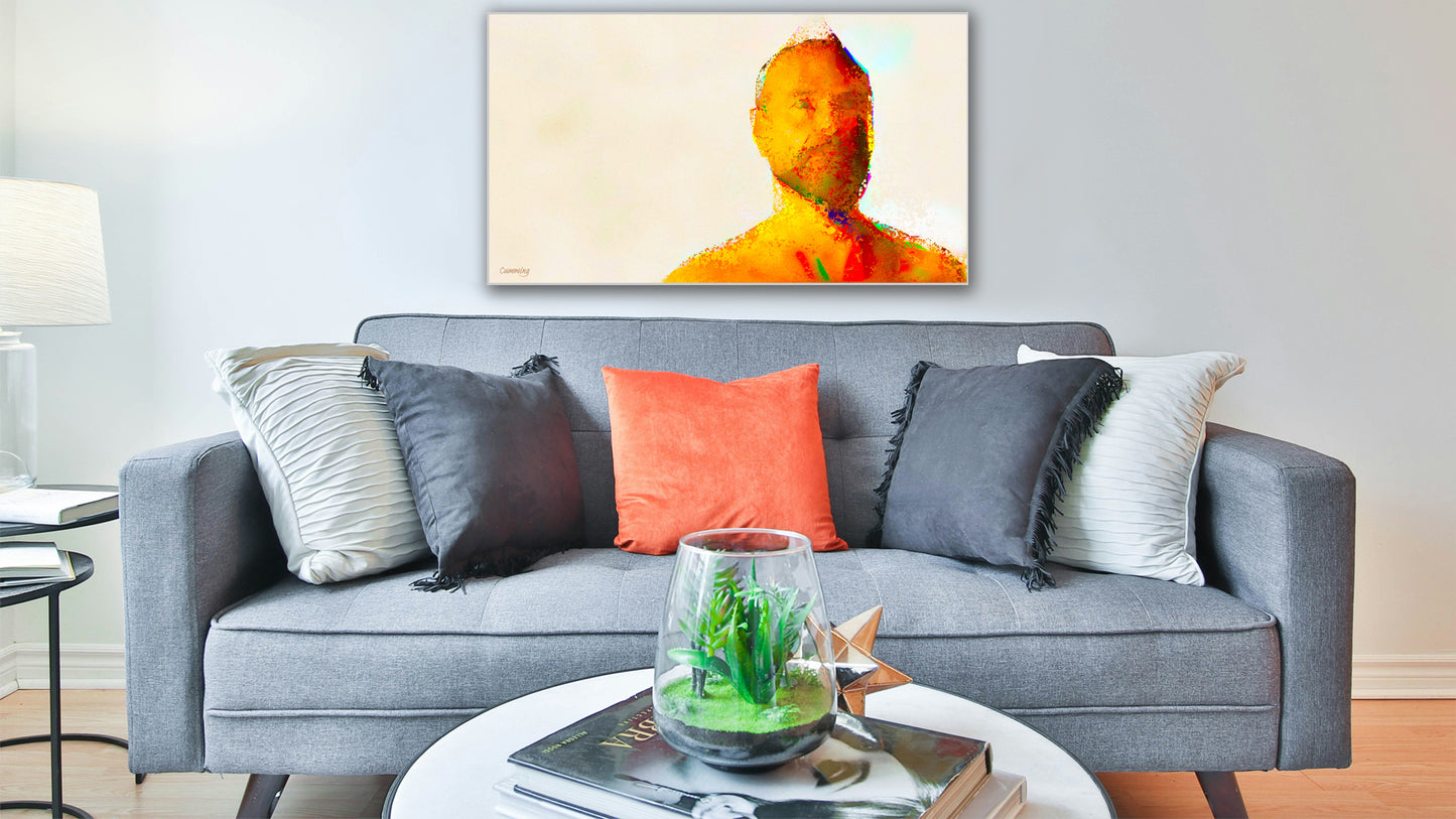 Therapy art print detail 'Fear' (digital painting, Tim Cumming)