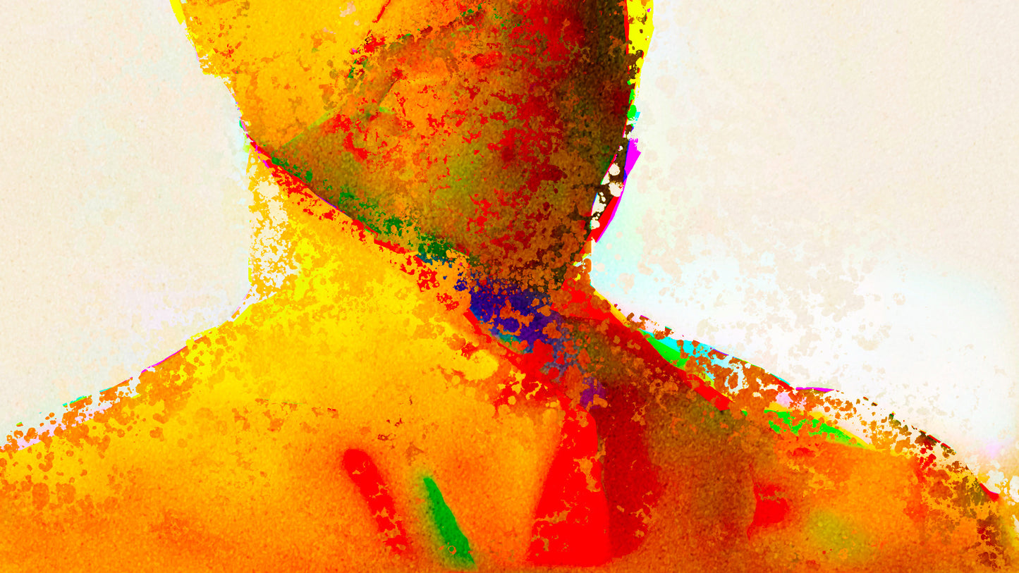 Therapy art print detail 'Fear' (digital painting, Tim Cumming)