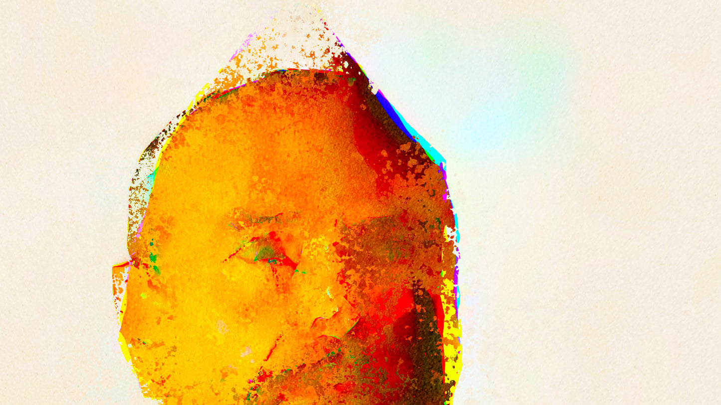 Therapy art print detail 'Fear' (digital painting, Tim Cumming)