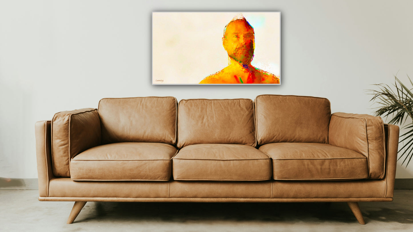 Therapy art print detail 'Fear' (digital painting, Tim Cumming)