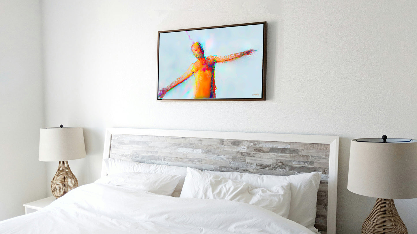 Therapy art print detail 'Fly' (digital painting, Tim Cumming)