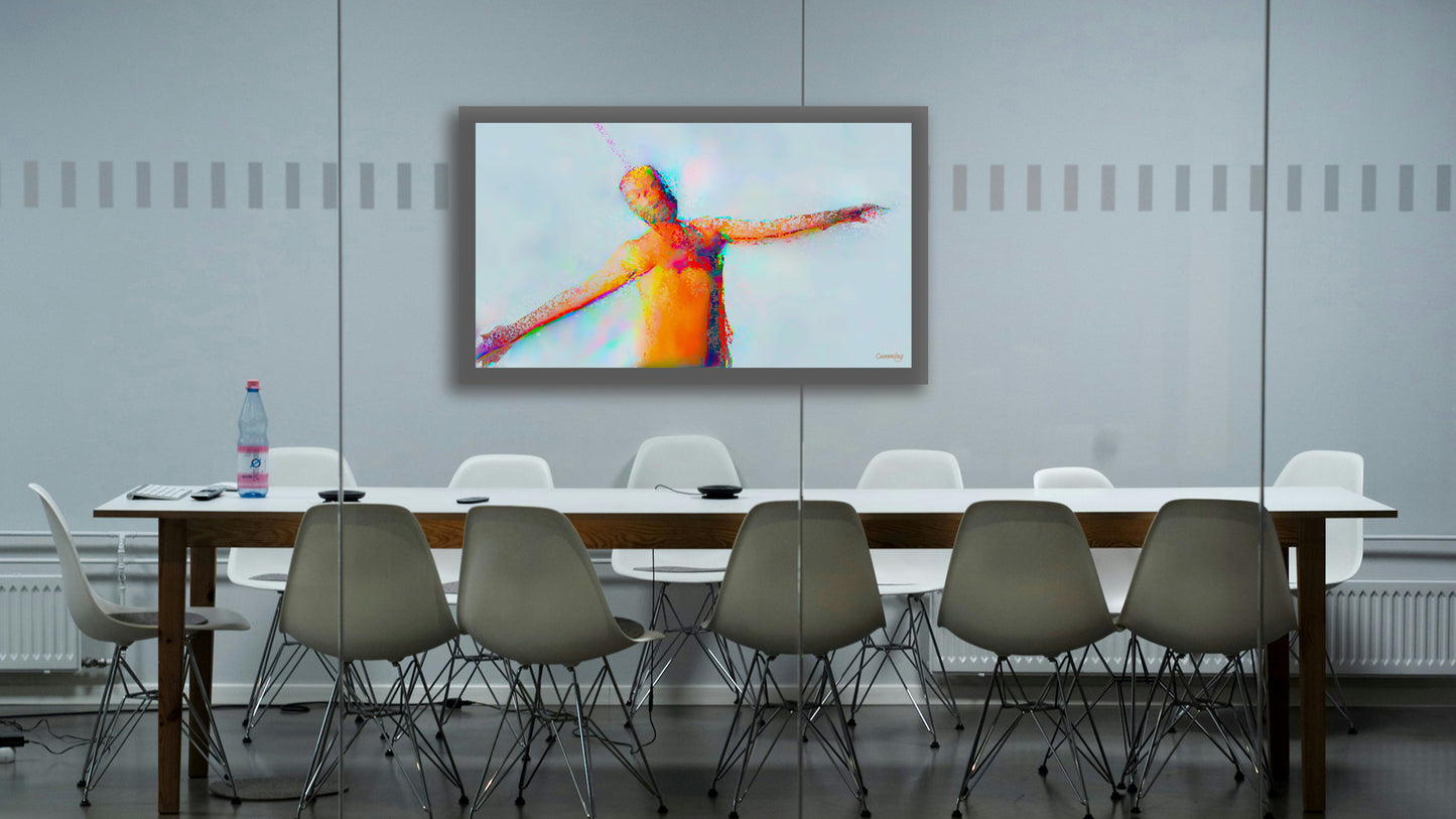 Therapy art print detail 'Fly' (digital painting, Tim Cumming)