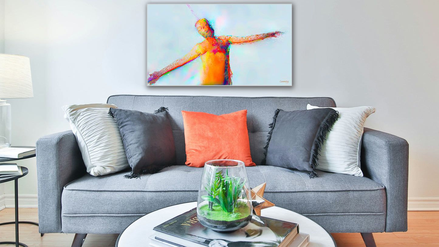 Therapy art print detail 'Fly' (digital painting, Tim Cumming)