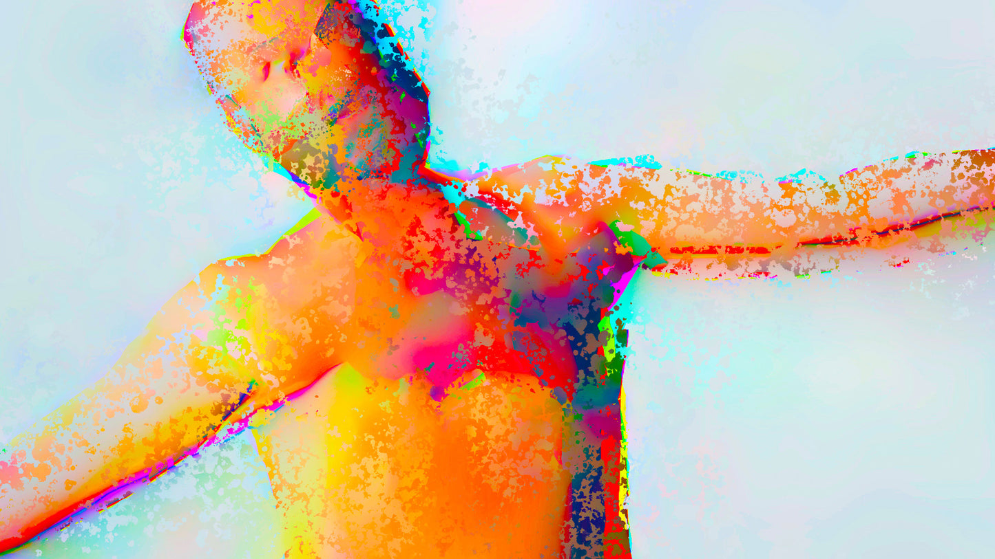 Therapy art print detail 'Fly' (digital painting, Tim Cumming)