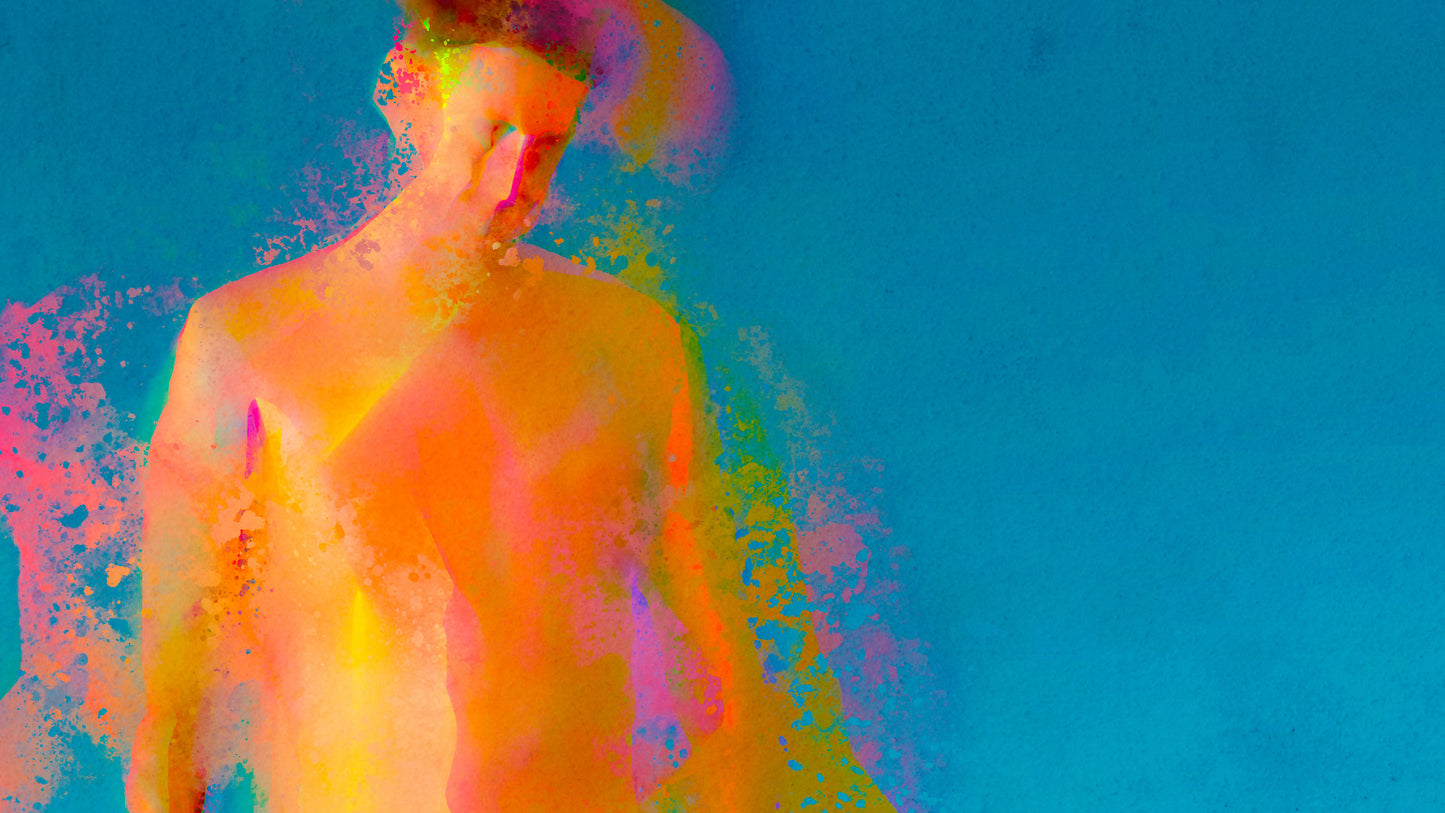 Therapy art print detail 'Grow' (digital painting, Tim Cumming)