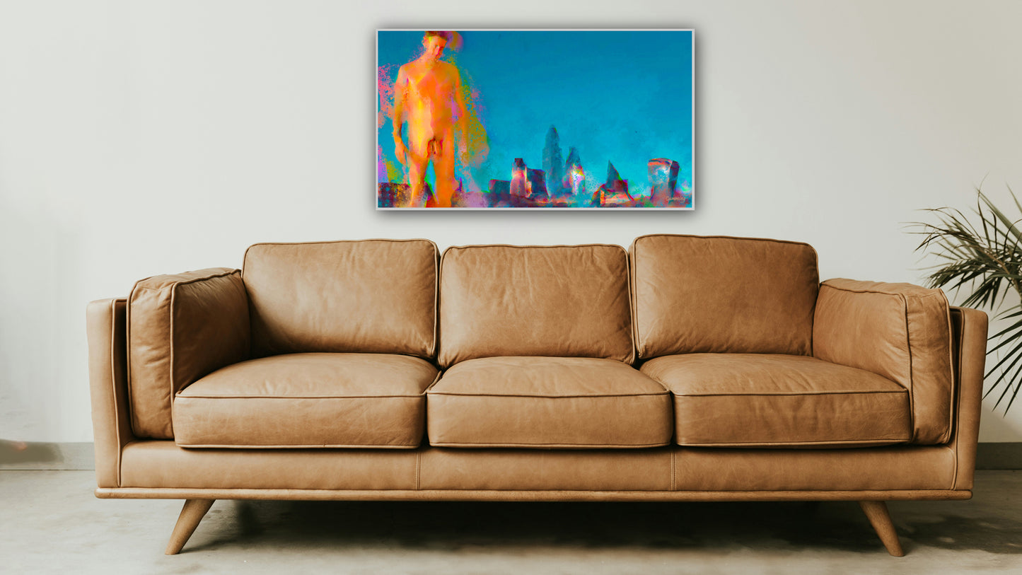 Therapy art print detail 'Grow' (digital painting, Tim Cumming)