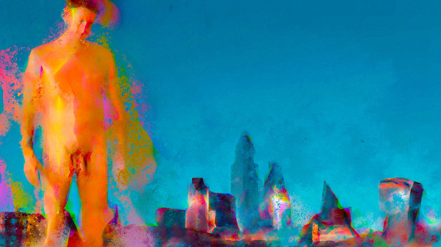 Therapy art print 'Grow' (digital painting, Tim Cumming)