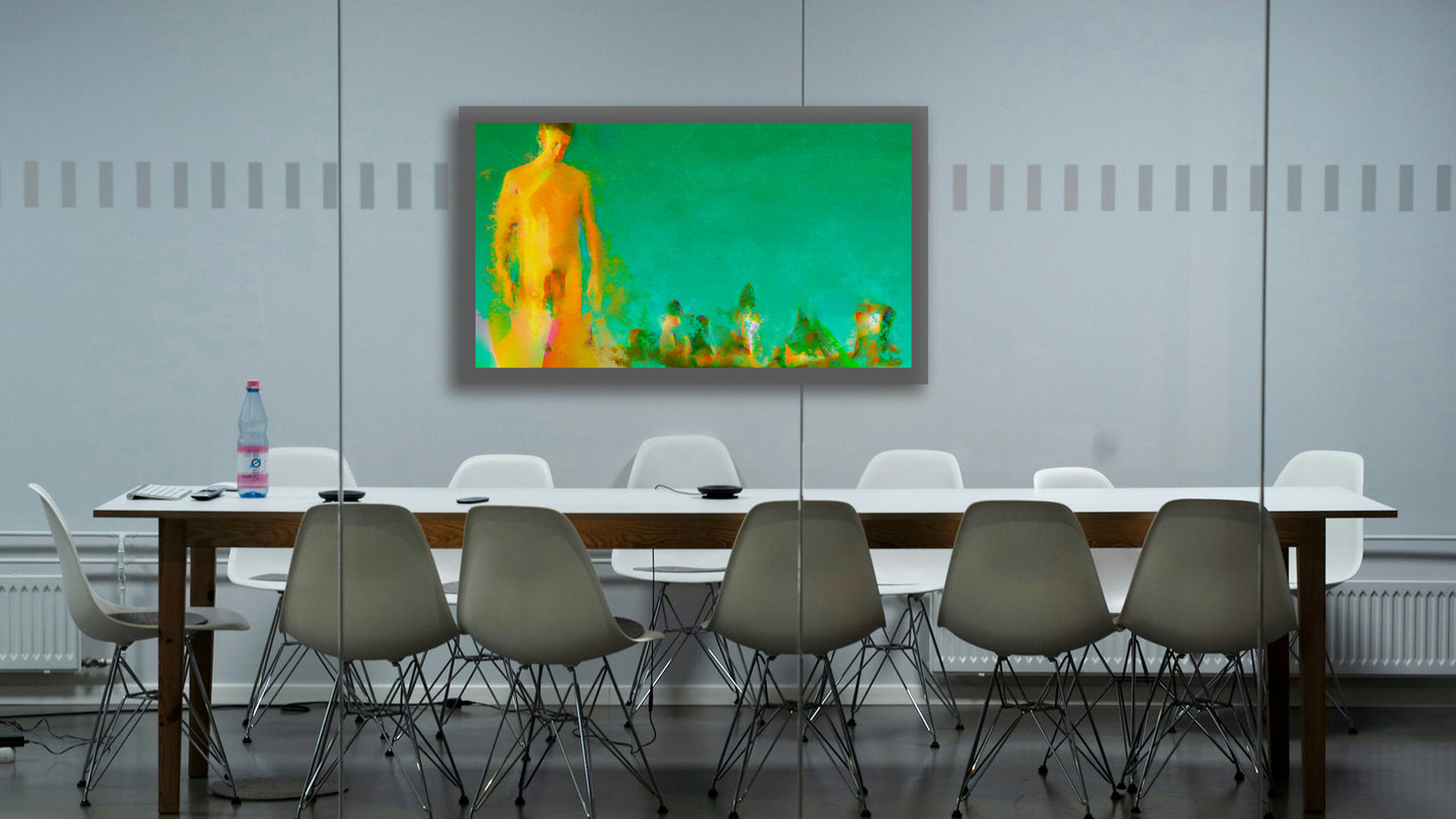 Therapy art print detail 'Growing' (digital painting, Tim Cumming)