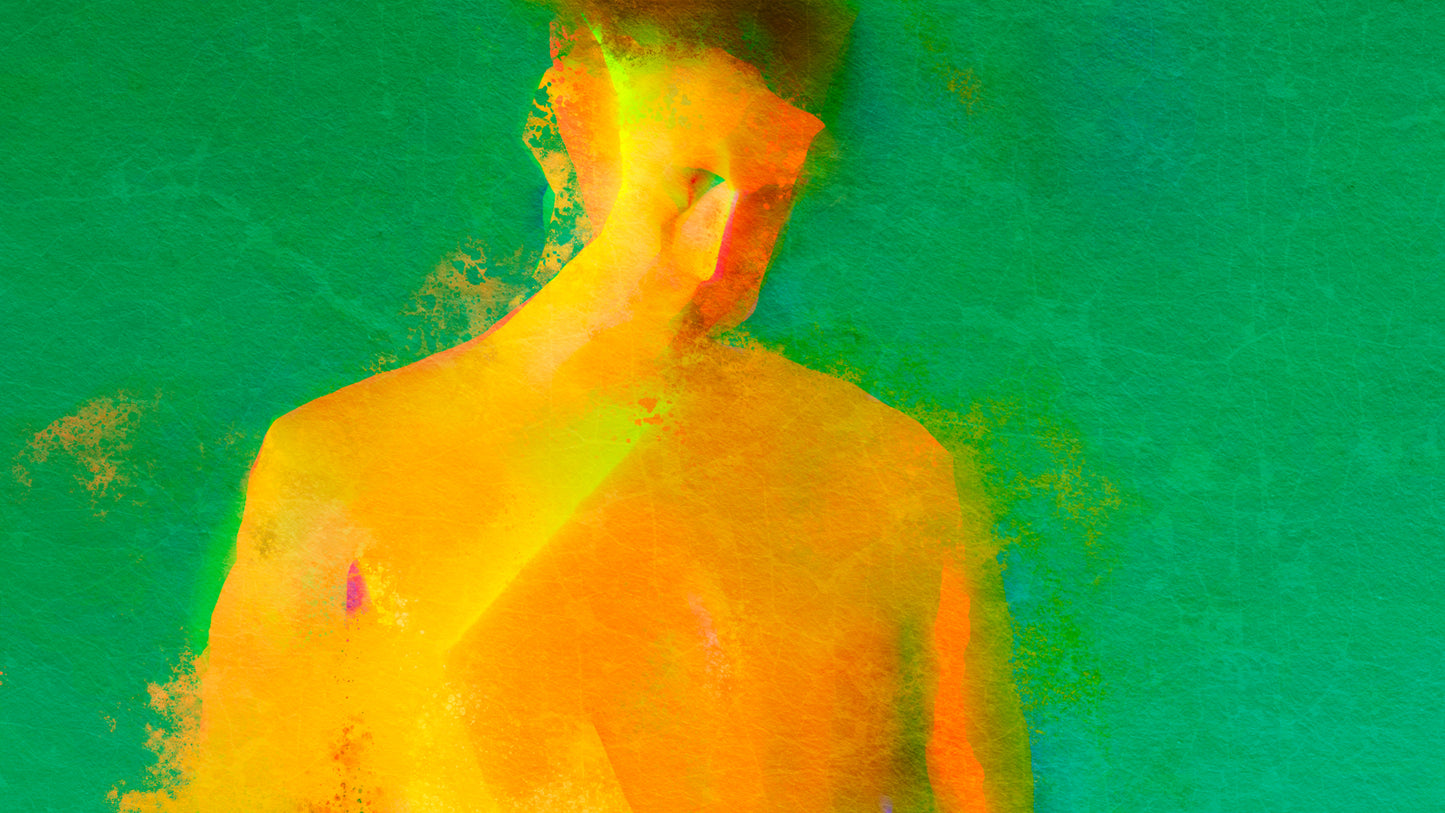 Therapy art print detail 'Growing' (digital painting, Tim Cumming)