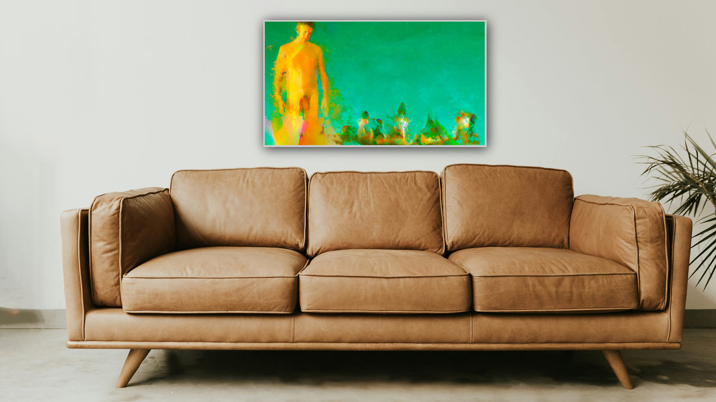 Therapy art print detail 'Growing' (digital painting, Tim Cumming)