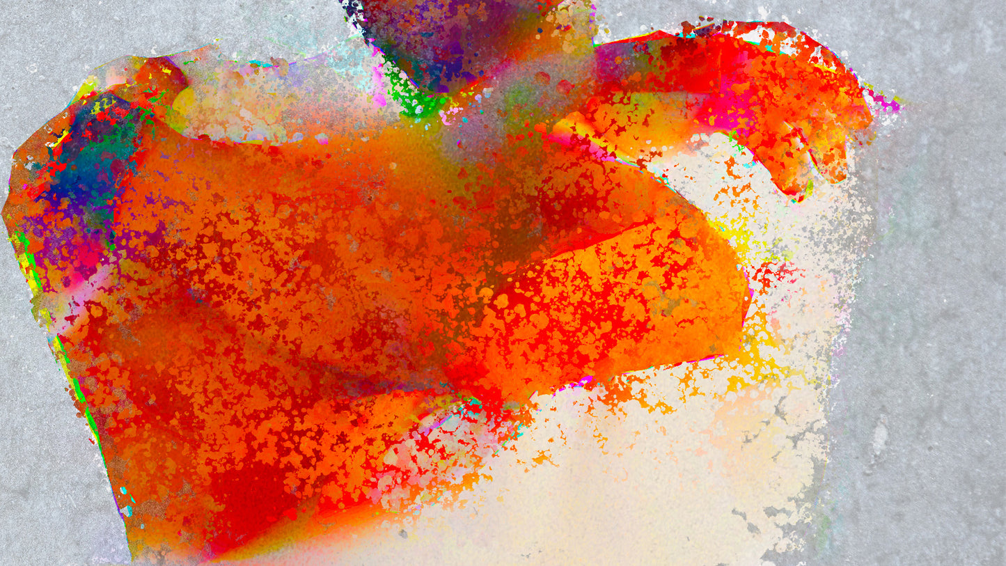 Therapy art print detail 'Hold' (digital painting, Tim Cumming)