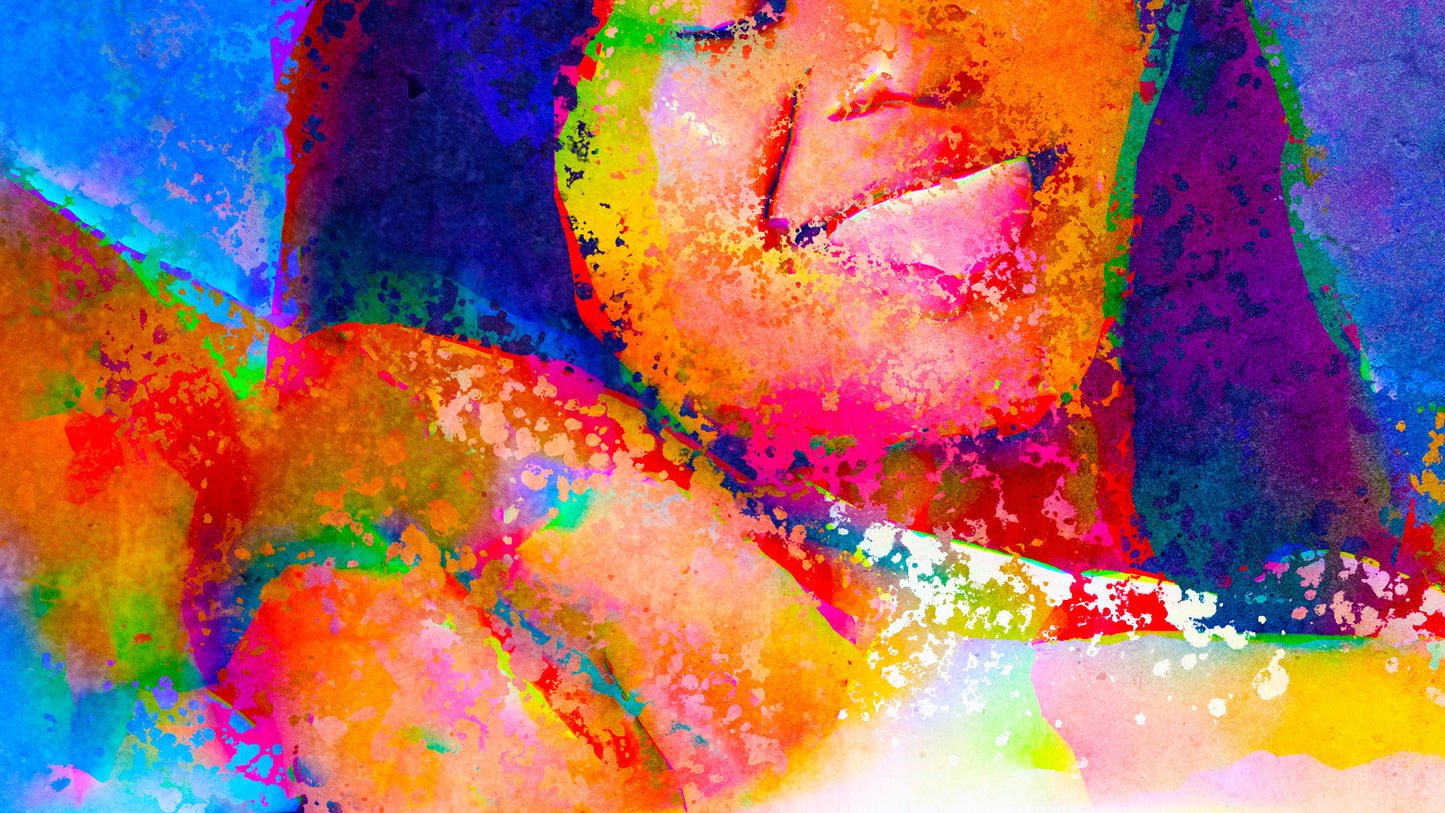Therapy art print detail 'Proclaim' (digital painting, Tim Cumming)