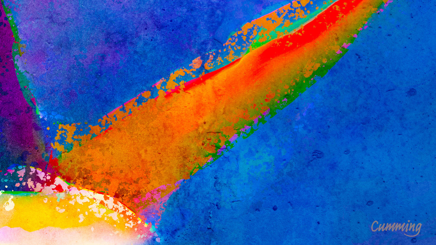 Therapy art print detail 'Proclaim' (digital painting, Tim Cumming)