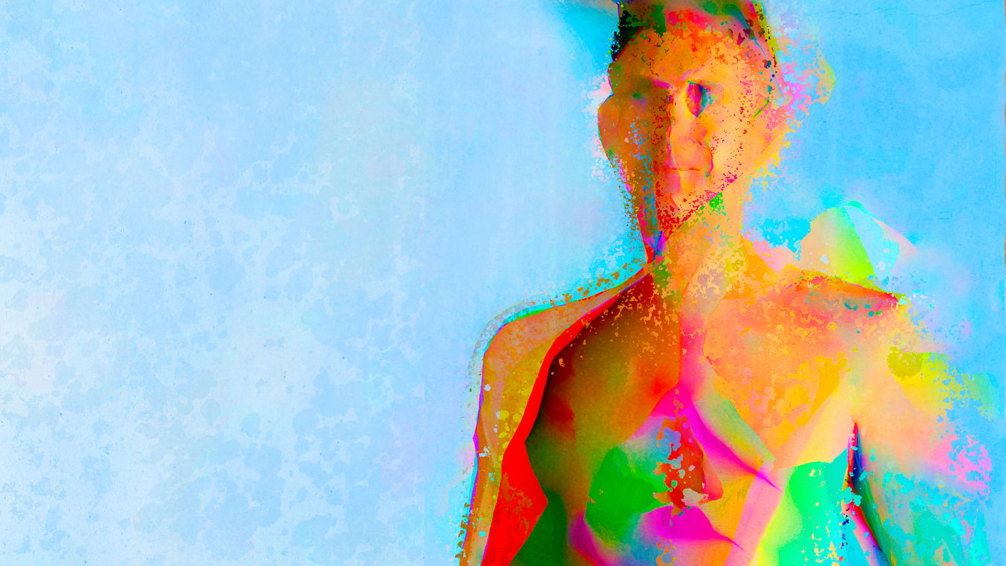 Therapy art print detail 'Ready' (digital painting, Tim Cumming)