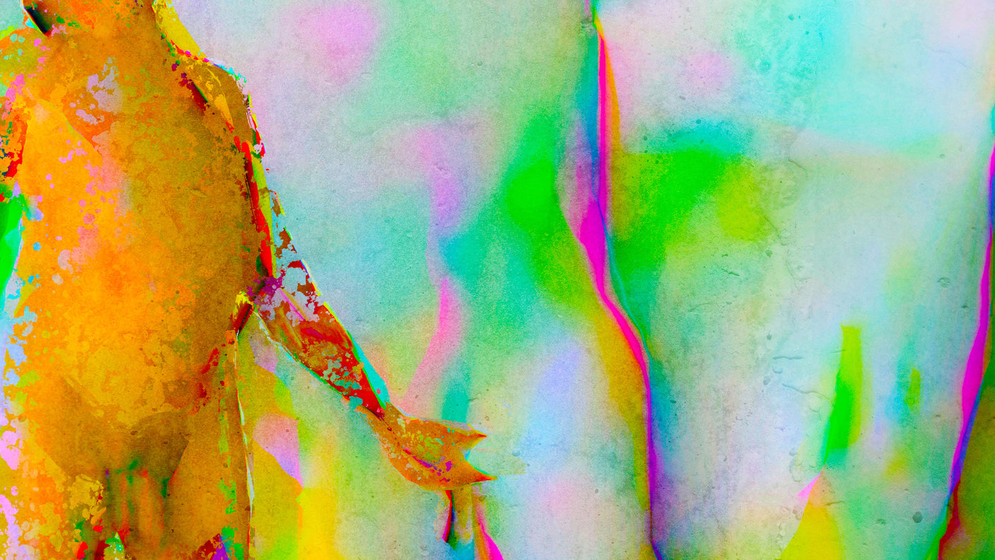Therapy art print detail 'Receive' (digital painting, Tim Cumming)