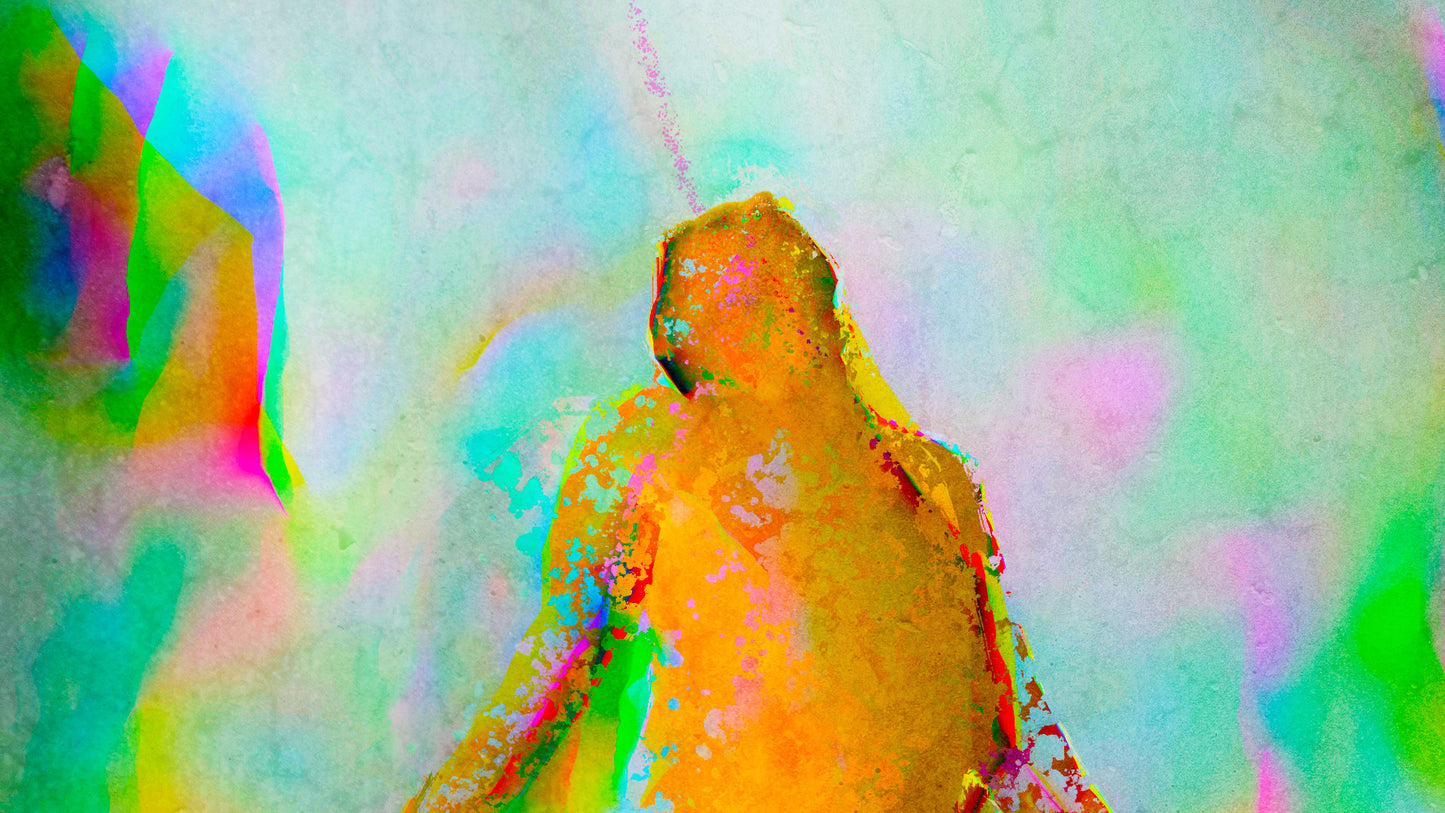 Therapy art print detail 'Receive' (digital painting, Tim Cumming)