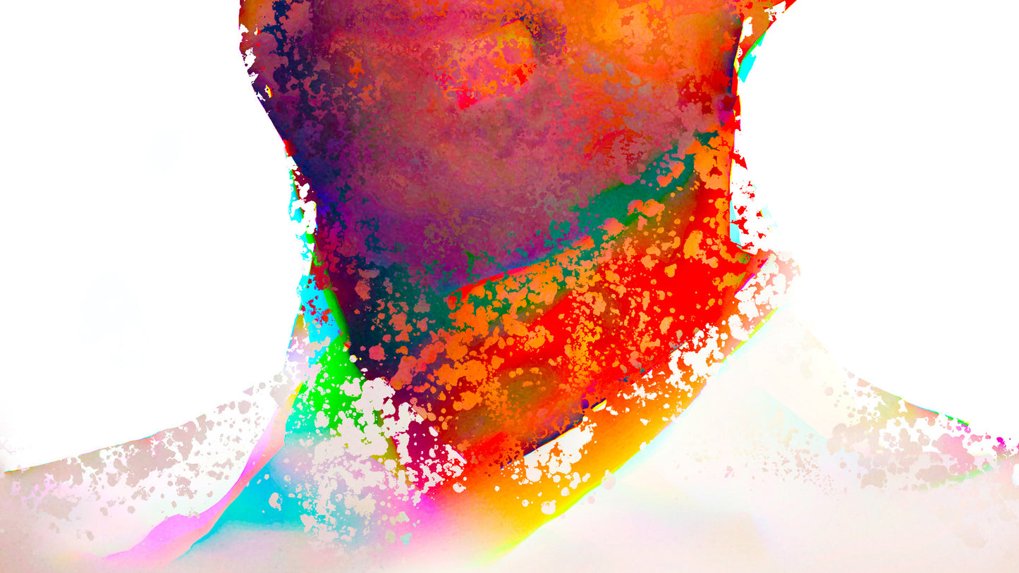 Therapy art print detail 'Resent' (digital painting, Tim Cumming)